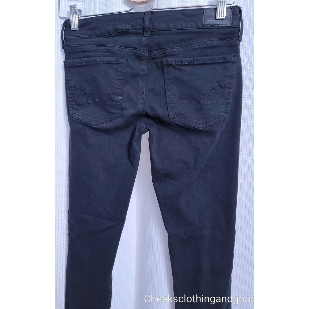 American Eagle Black Jegging Super Stretch Jeans Women's Size 2 Regular - Picture 5 of 8